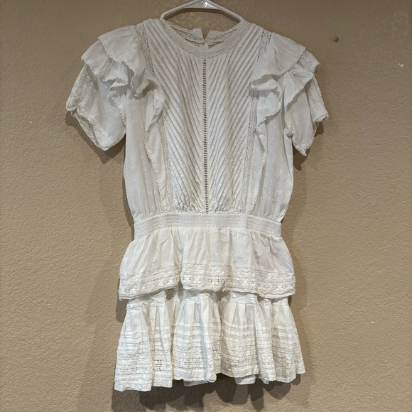 Maia Bergman Mery Dress white eyelet ruffles - Picture 3 of 12